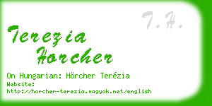 terezia horcher business card